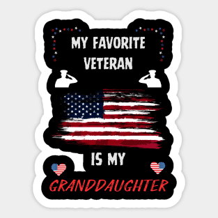 veteran granddaughter Sticker